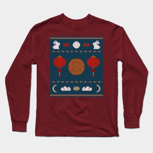 Mid Autumn Festival Knit Long Sleeve T-Shirt